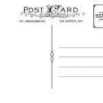 Diy Postcard Save The Date Back | Wedding Stationary | Free   Free Blank Printable Postcards