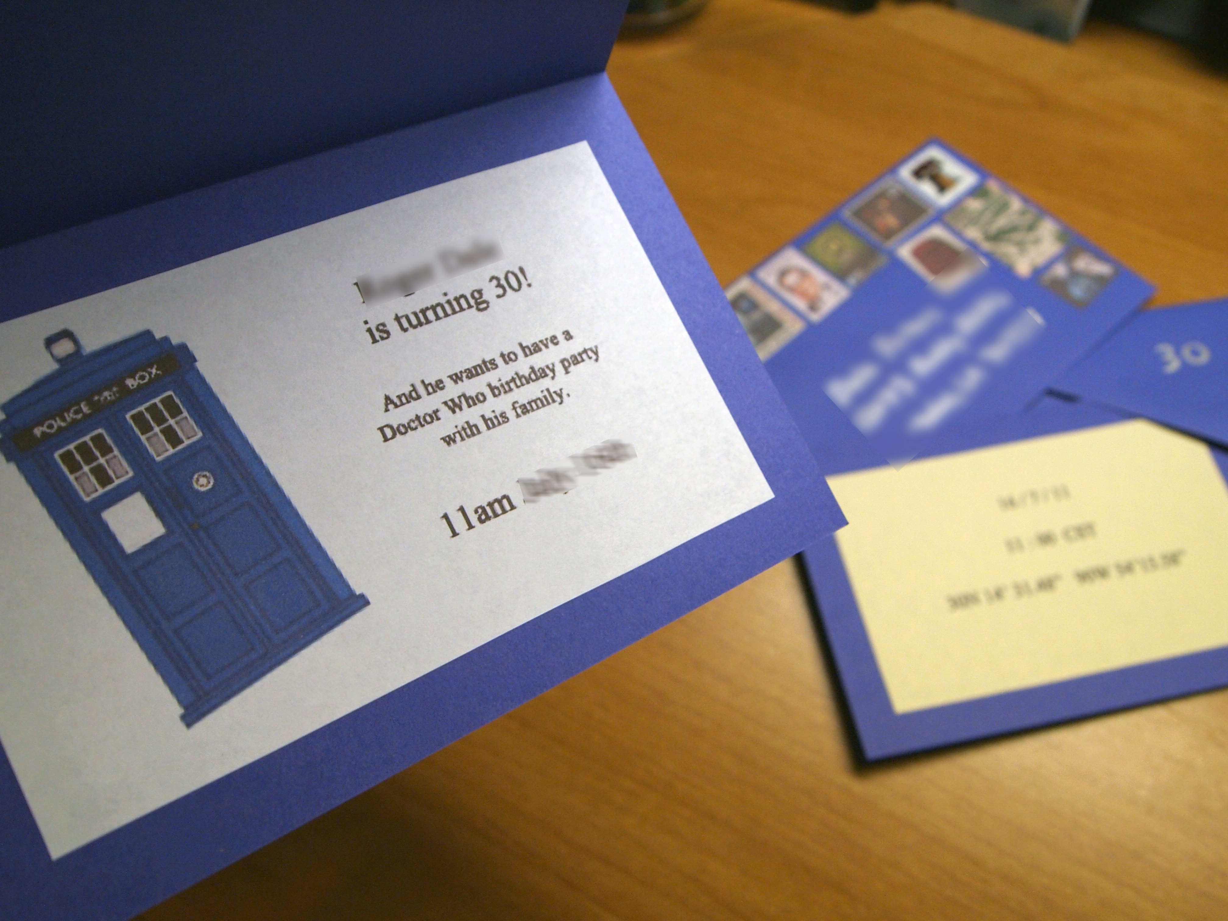Doctor Who Invitations | Random Creativity - Doctor Who Party Invitations Printable Free