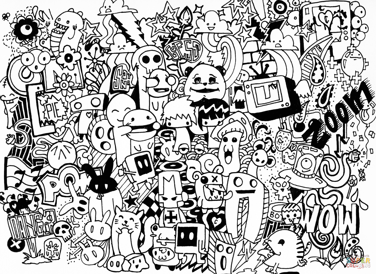 Doodle Art Coloring Pages | Free Coloring Pages | Doodled In 2019 - Free Printable Doodle Art Coloring Pages
