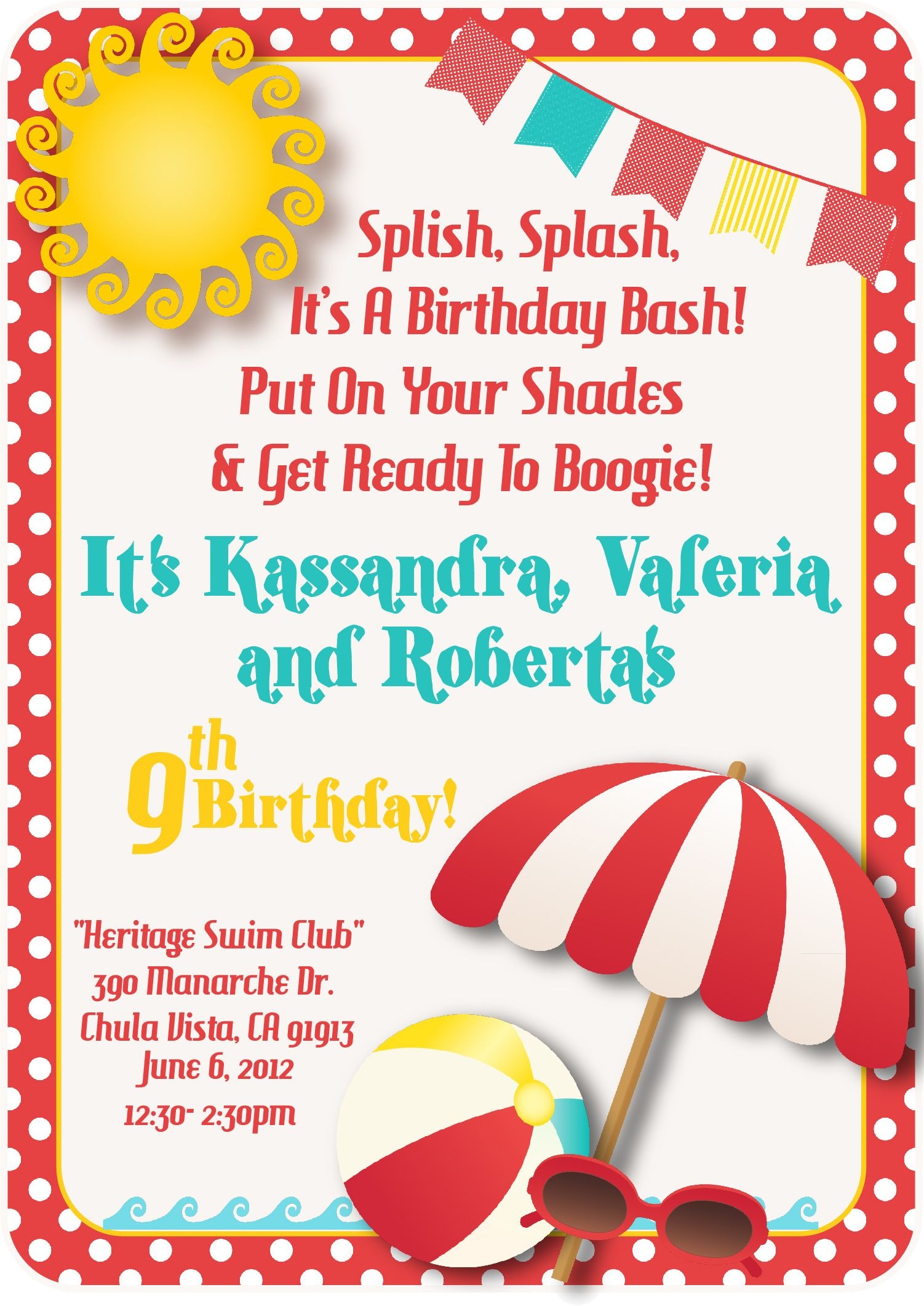 Free Printable Water Park Birthday Invitations Free Printable