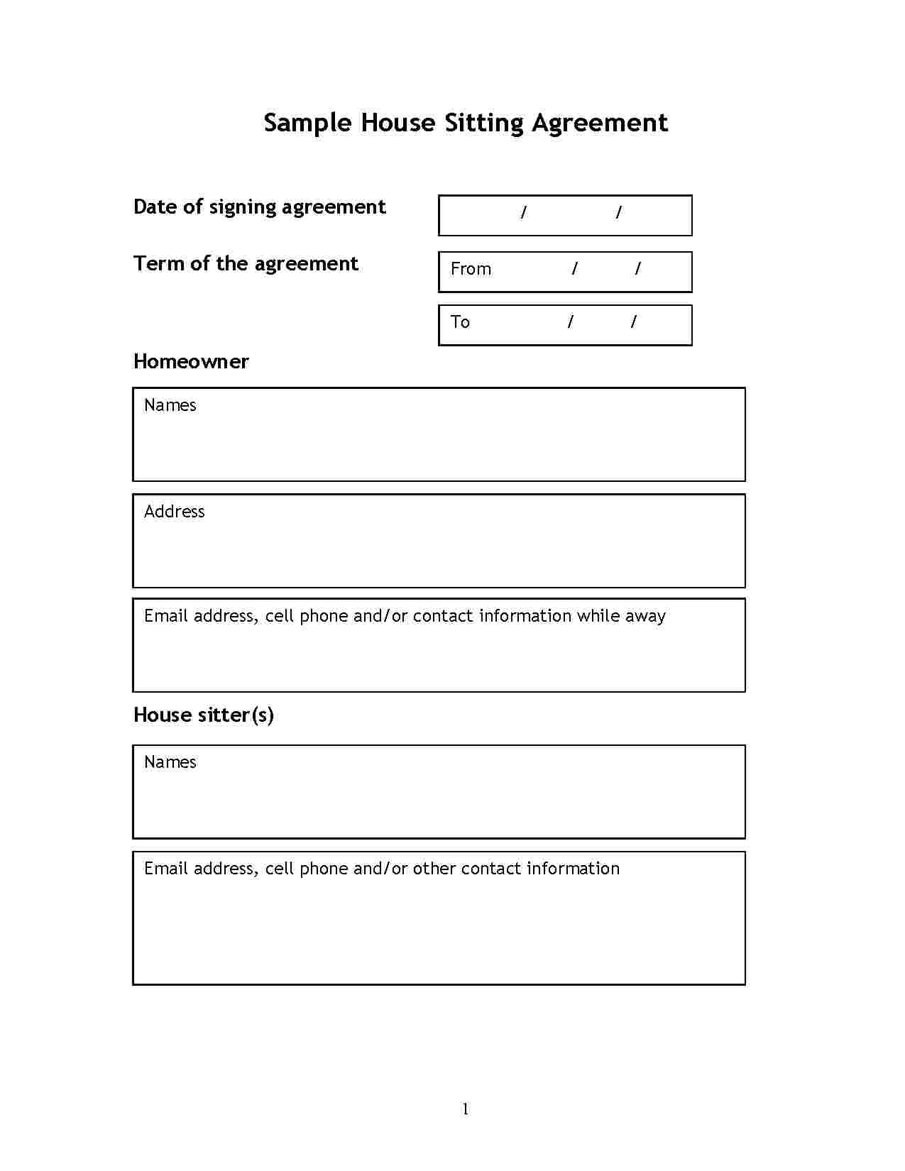 Handyman Contract Template Word