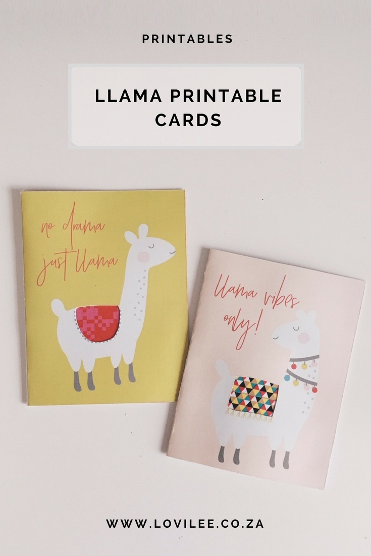Download Your Free Llama Printable Cards | Lovilee Blog - Free Printable Cards No Download Required