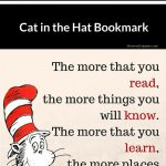 Download Your Free Printable Cat In The Hat Bookmark. | All Things   Free Printable Cat In The Hat Pictures