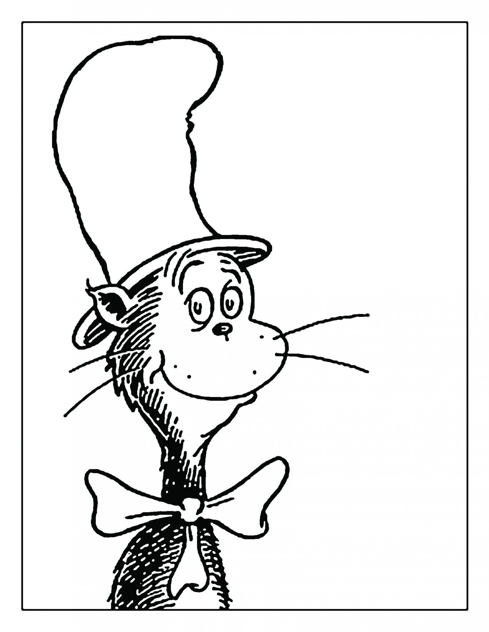 Dr. Seuss Cat In The Hat | -Dr Seuss- | Dr Seuss Coloring Pages, Dr - Free Printable Pictures Of Dr Seuss Characters
