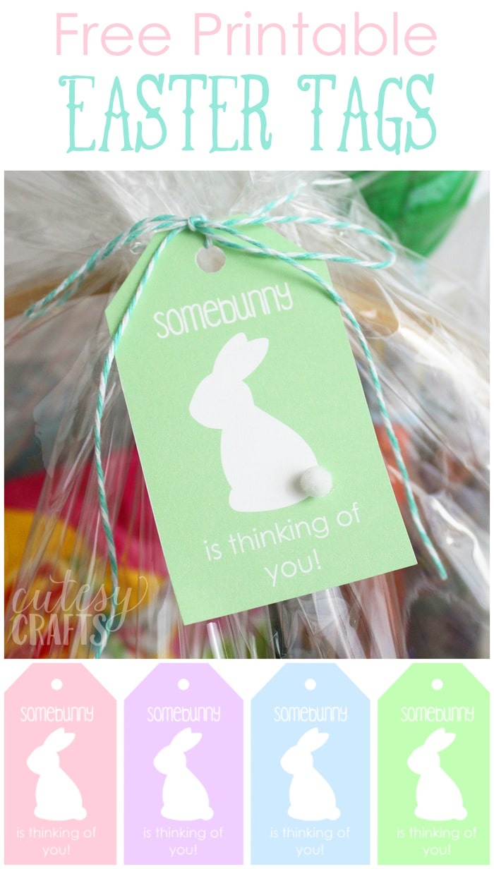 Free Printable Easter Basket Name Tags