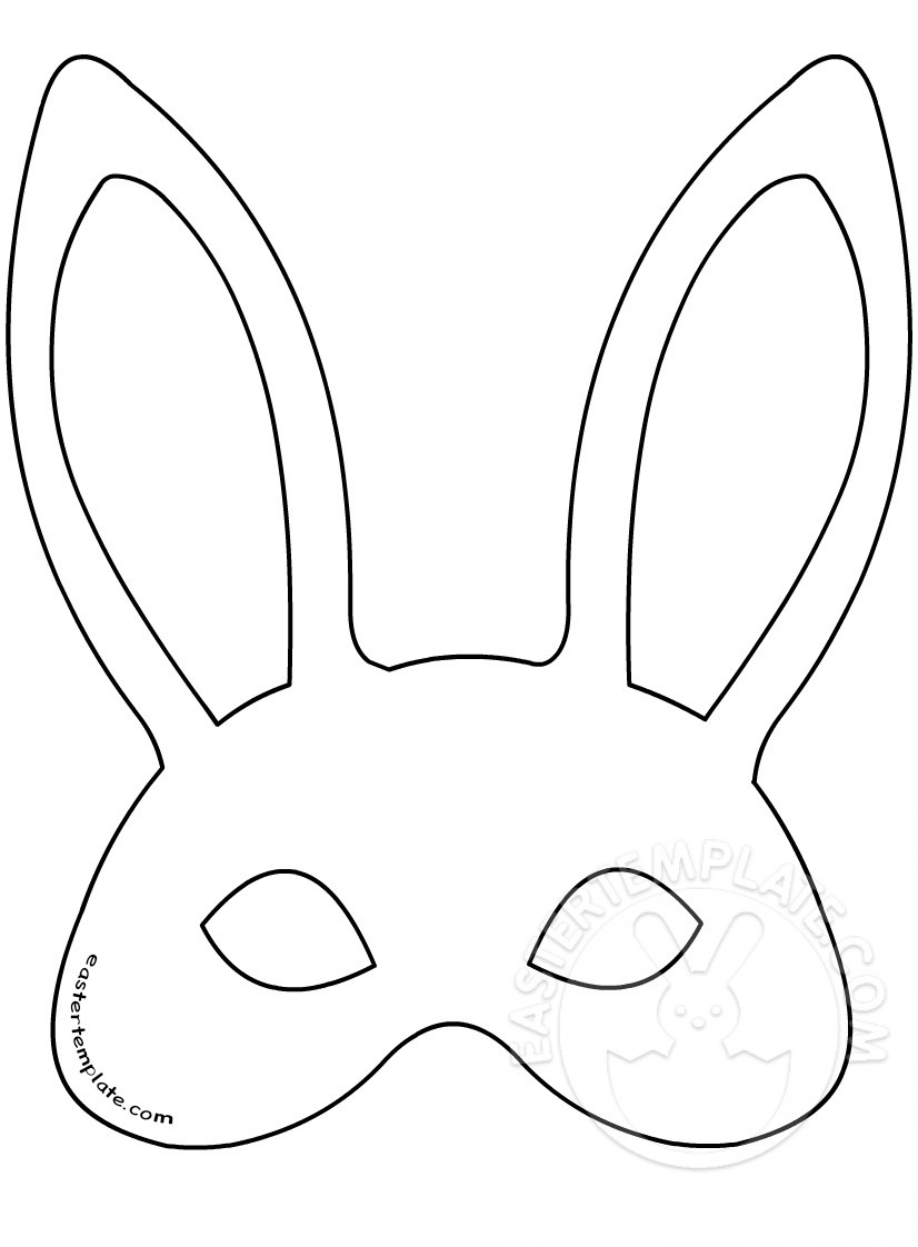 East Coast Mommy Bunny Mask {Preschool Craft} Free Printable Easter