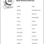 Easter Pictionary Word List Plus Other Fun Games For Easer | Easter   Free Printable Pictionary Cards
