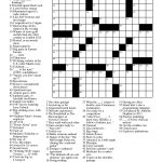 Easy Celebrity Crossword Puzzles Printable   Free Daily Printable Crossword Puzzles