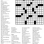 Easy Printable Crossword Puzzles | "aacabythã" | Free Printable   Free Online Printable Crossword Puzzles