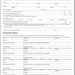 Employment Application Forms Free Printable   Form : Resume Examples   Free Printable Job Application Form