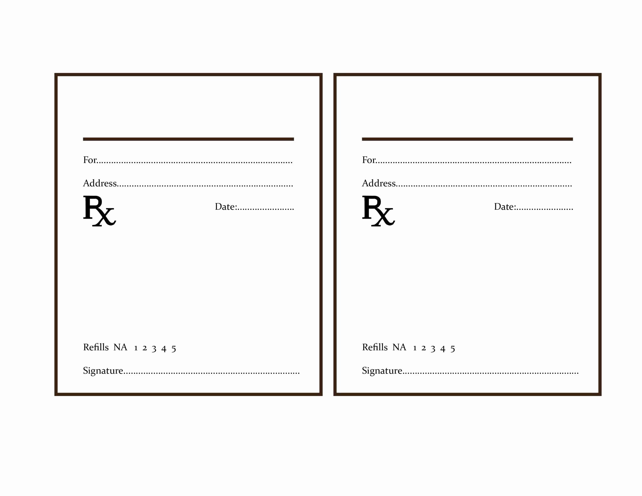 Awesome Prescription Template Microsoft Word Ideas Medication List - Free Printable Prescription ...