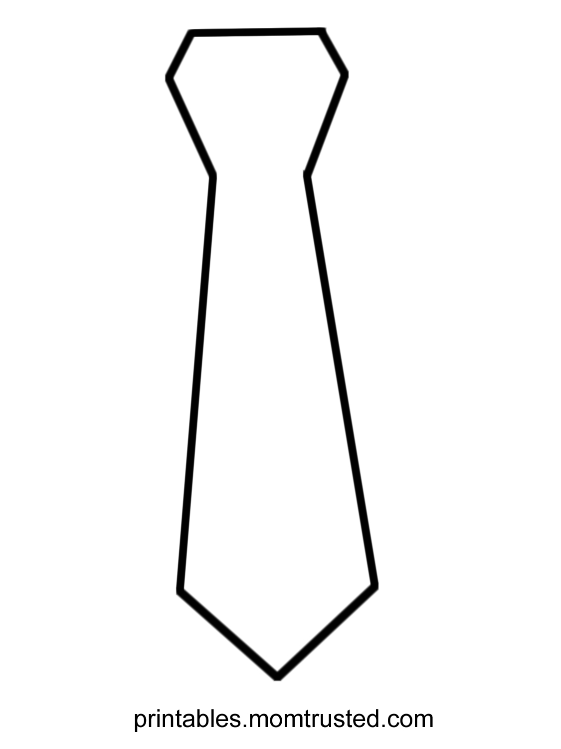 Free Printable Tie Coloring Page Sketch Coloring Page