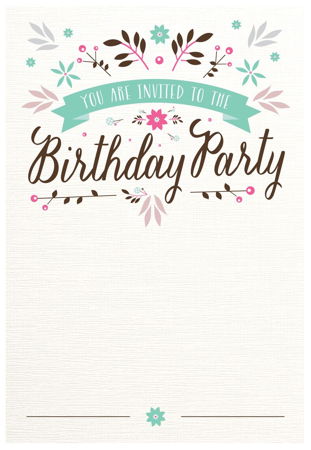 Free Printable 18Th Birthday Invitations Free Printable