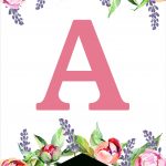 Floral Free Printable Alphabet Letters Banner   Paper Trail Design   Free Printable Letters