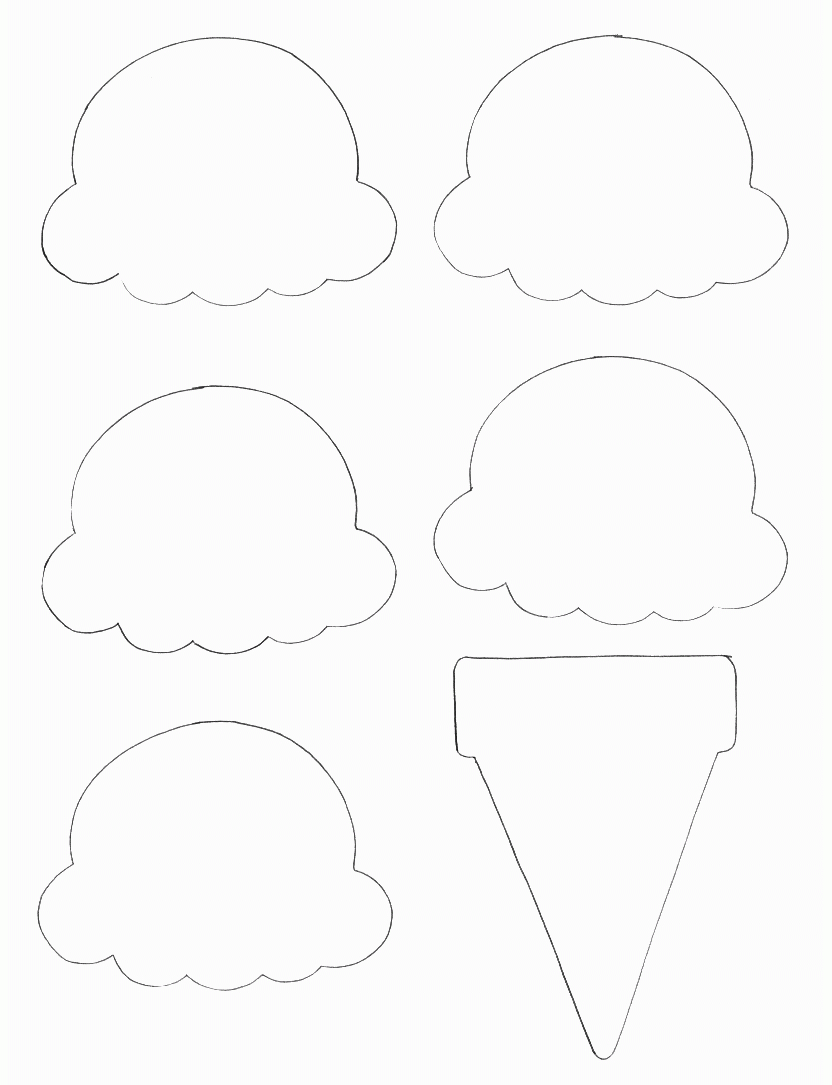 Food Crafts - Print Your Ice Cream Cone Template At Allkidsnetwork - Ice Cream Cone Template Free Printable