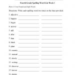 Fourth Grade Spelling Words Worksheets | Eng Writing | Spelling   7Th Grade Spelling Worksheets Free Printable