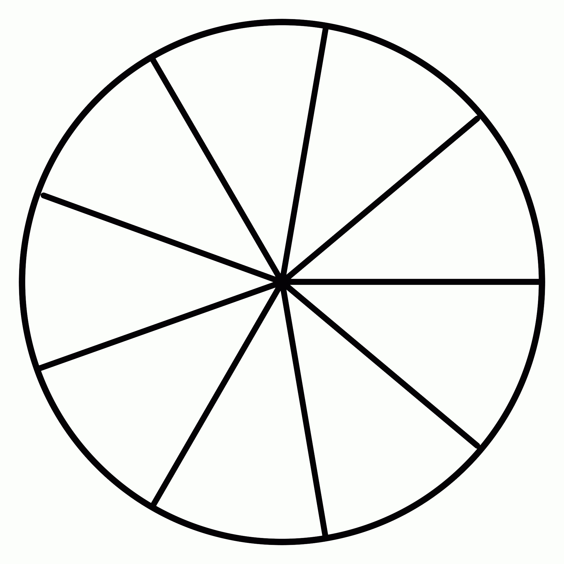 Fraction Circles Printable
