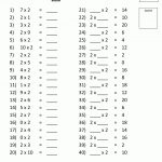 Free 3Rd Grade Math Worksheets 2 Times Table Test 3 | Kidos | 3Rd   Free Printable Maths Worksheets Ks1
