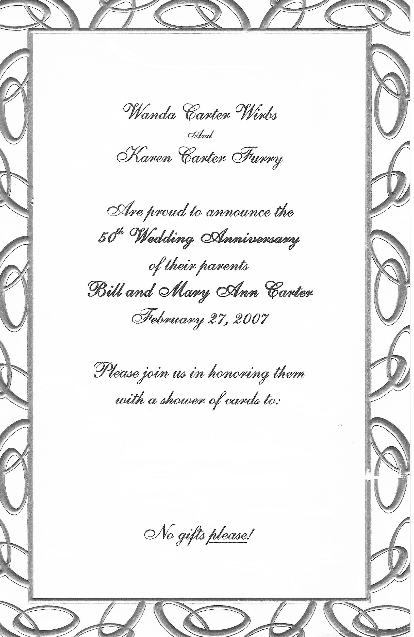 Free Anniversary Invitation Cliparts, Download Free Clip Art, Free - Free Printable 50Th Anniversary Cards