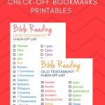 Free Bible Reading Check Off Bookmark Printable | The Best Of Think   Books Of The Bible Bookmark Printable Free