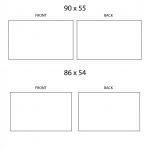 Free Blank Business Card Template Front And Back Design | Business   Free Printable Blank Business Cards