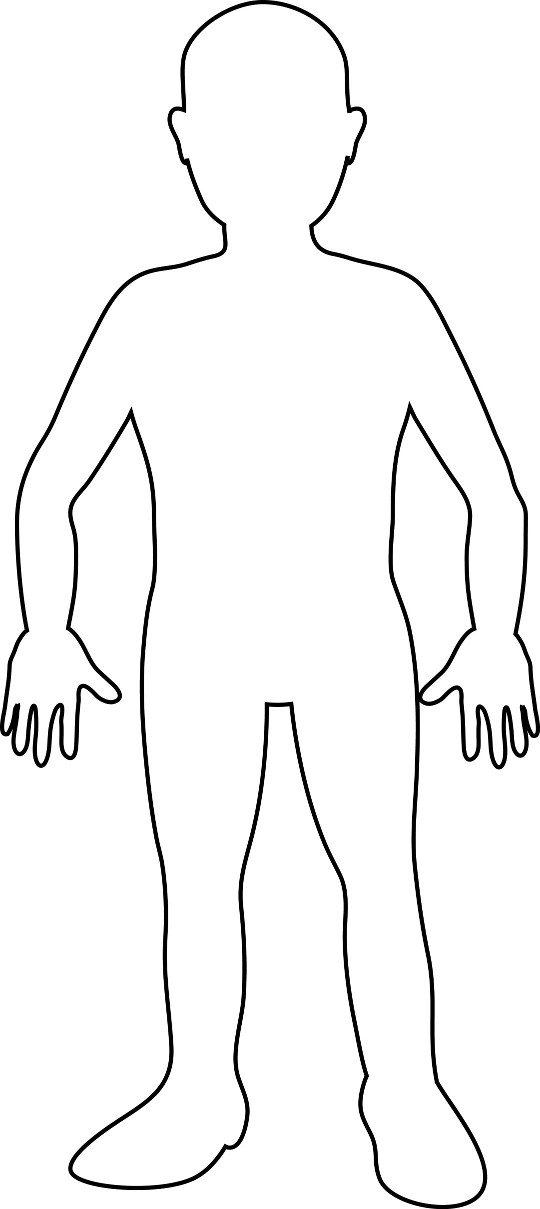 Free Blank Person Template, Download Free Clip Art, Free Clip Art On - Free Printable Human Body Template
