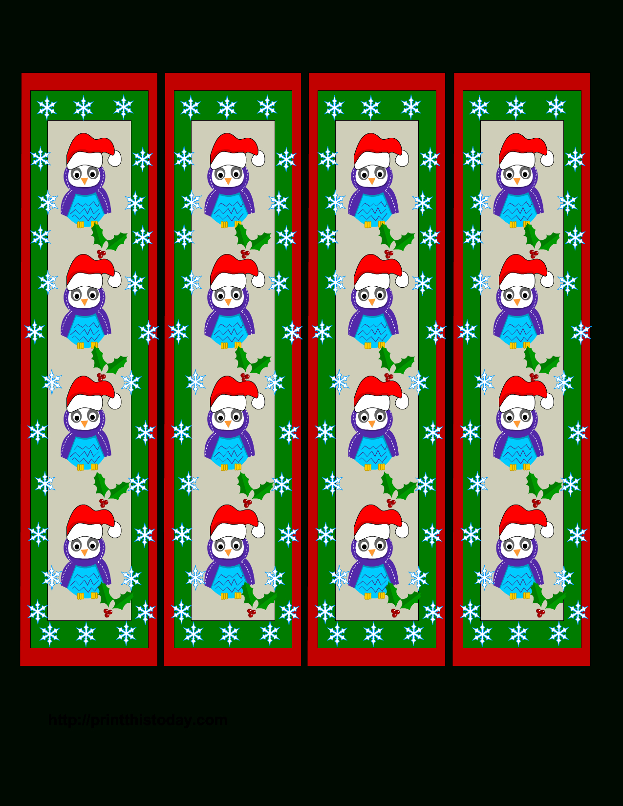 Free Christmas Bookmark Cliparts, Download Free Clip Art, Free Clip - Free Printable Bookmarks For Christmas