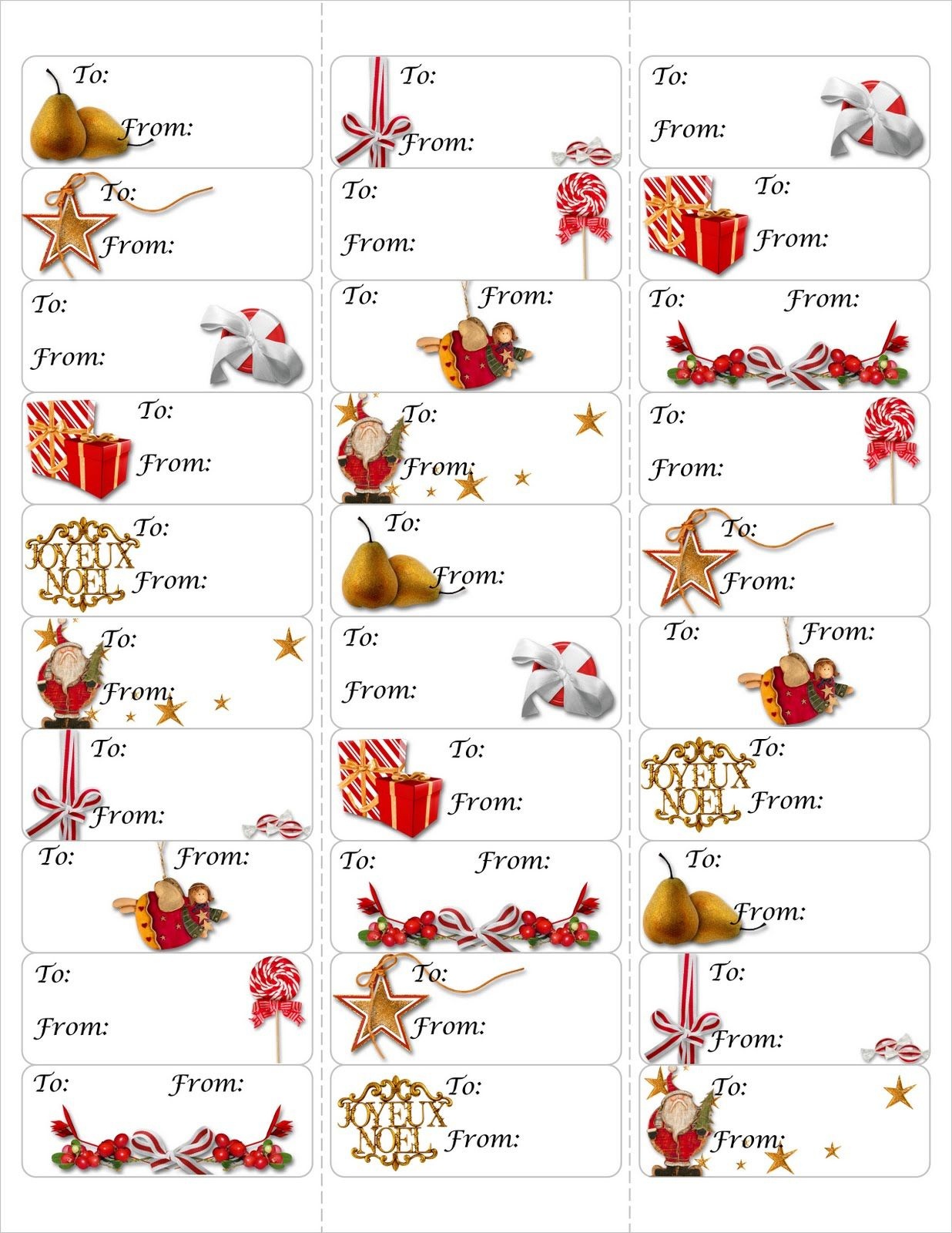 Free Avery 5160 Christmas Label Template / Avery 5260 Label Template