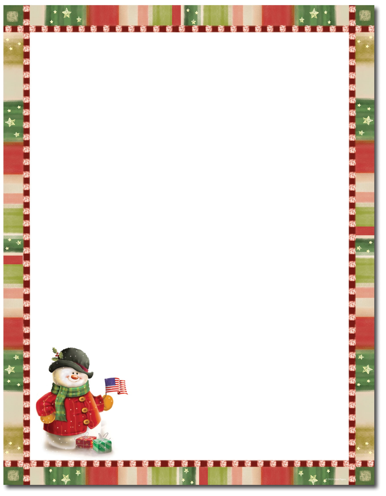 Free Christmas Stationary Cliparts, Download Free Clip Art, Free - Free Printable Christmas Paper With Borders