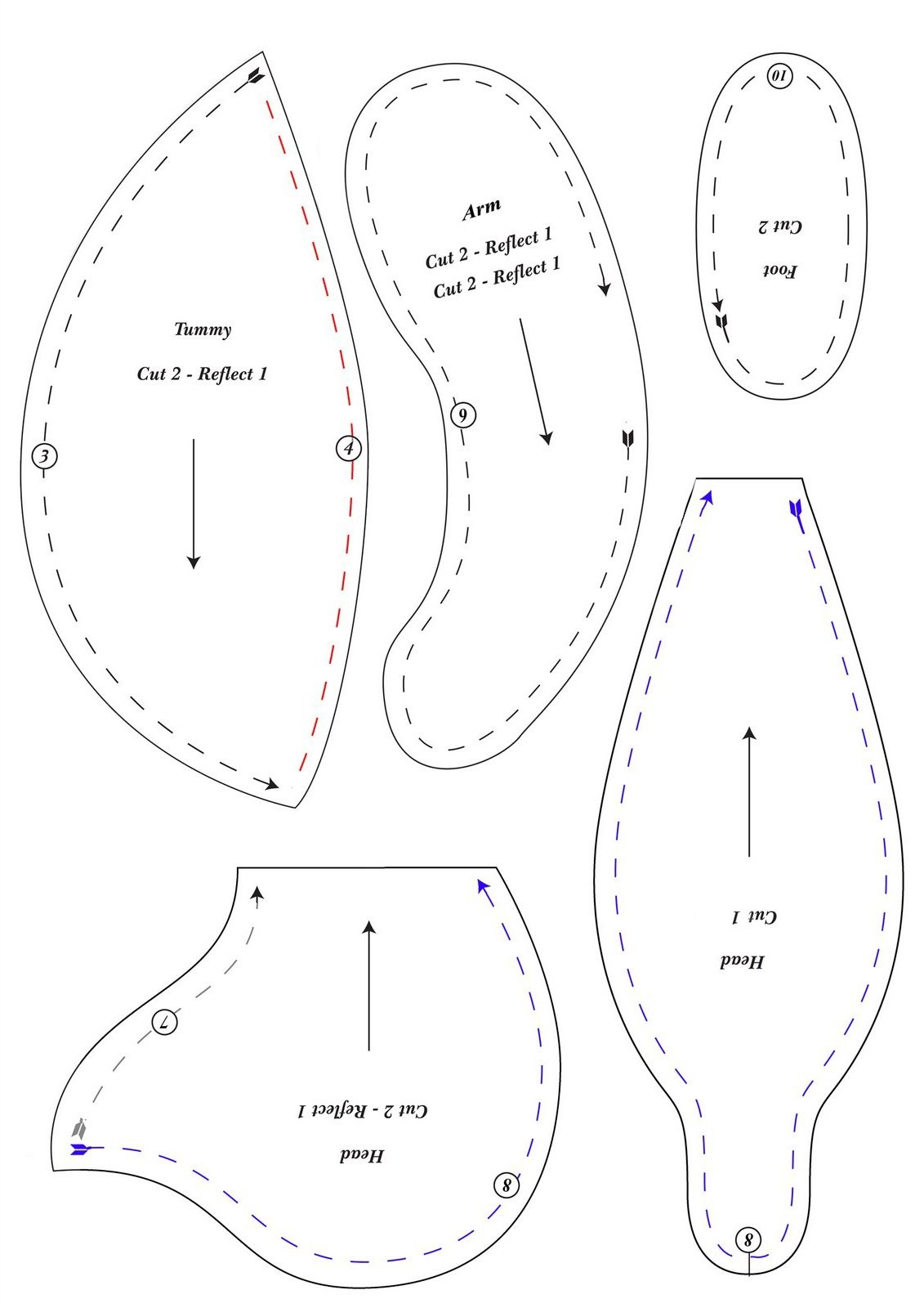 Free Cloth Ted Teddy Bear Outline For Sewing Recycled Teddy Bear - Free Teddy Bear Patterns Printable