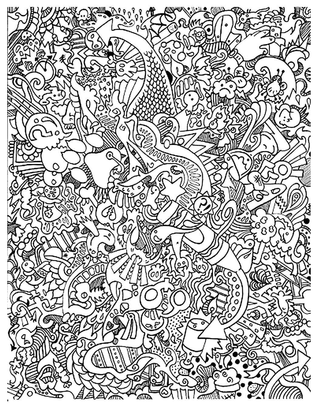 Let's Doodle Coloring Pages