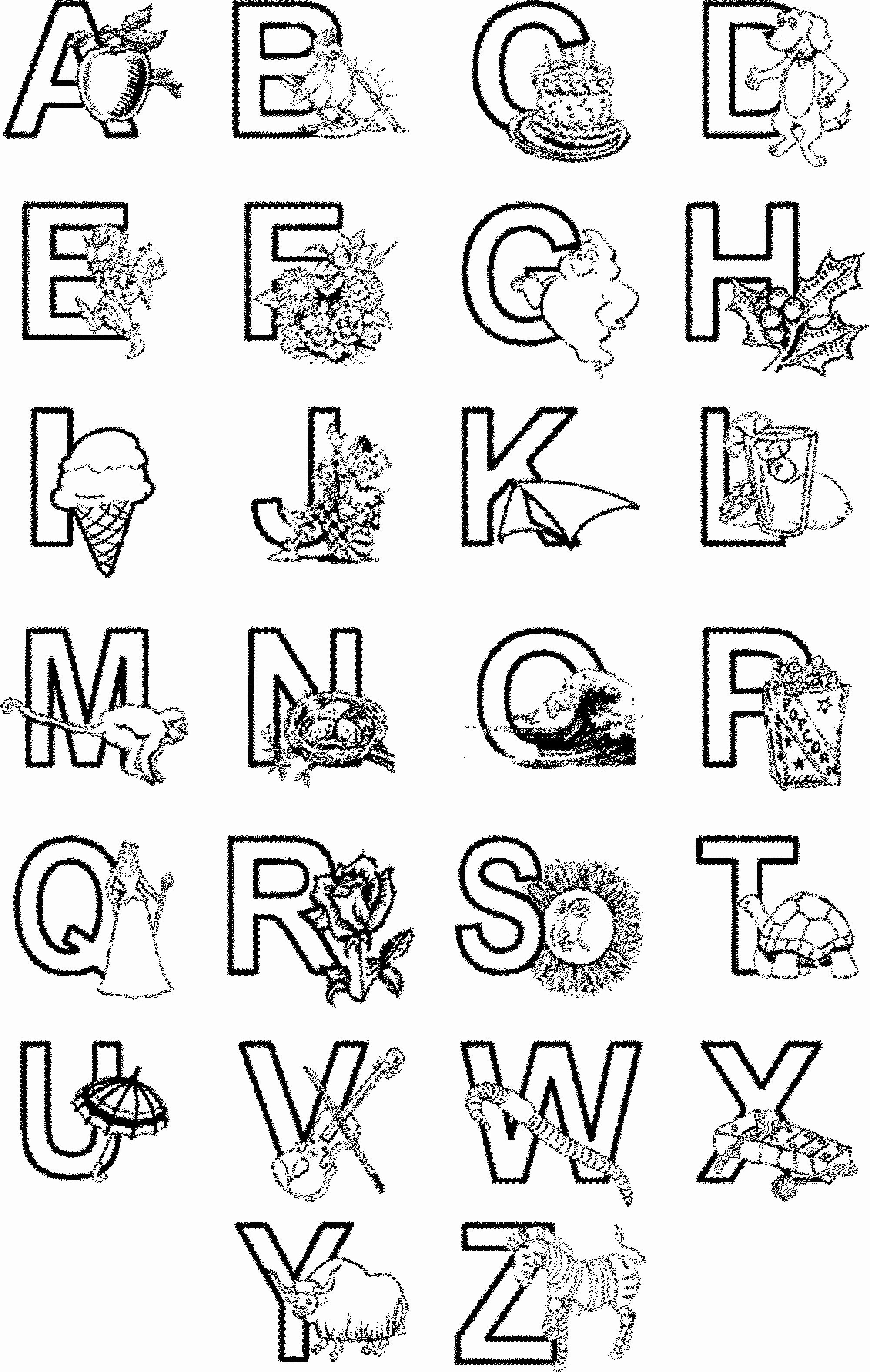 Free Coloring Pages Animal Alphabet Fresh Free Printable Alphabet - Free Printable Preschool Alphabet Coloring Pages