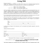Free Copy Of Living Willrichard Cataman   Living Will Sample   Free Printable Living Will
