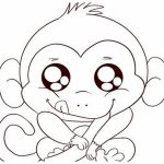 Free Cute Baby Monkey Drawings, Download Free Clip Art, Free Clip   Free Printable Monkey Coloring Sheets