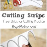 Free Cutting Practice Strips | Free Worksheets For Kids   Free Printable Fine Motor Skills Worksheets