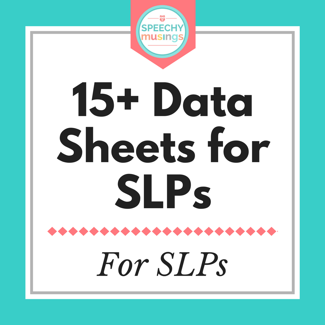 Free Data Sheets Round-Up | Speechy Musings - Free Printable Data Sheets