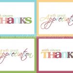 Free Download: Practice Thankfulness Postcards   Very Cute Set Of   Free Printable Custom Thank You Cards