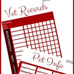 Free Download: Printable Vet Records Keeper | Pets | Dogs, Puppies   Free Printable Dog Shot Records