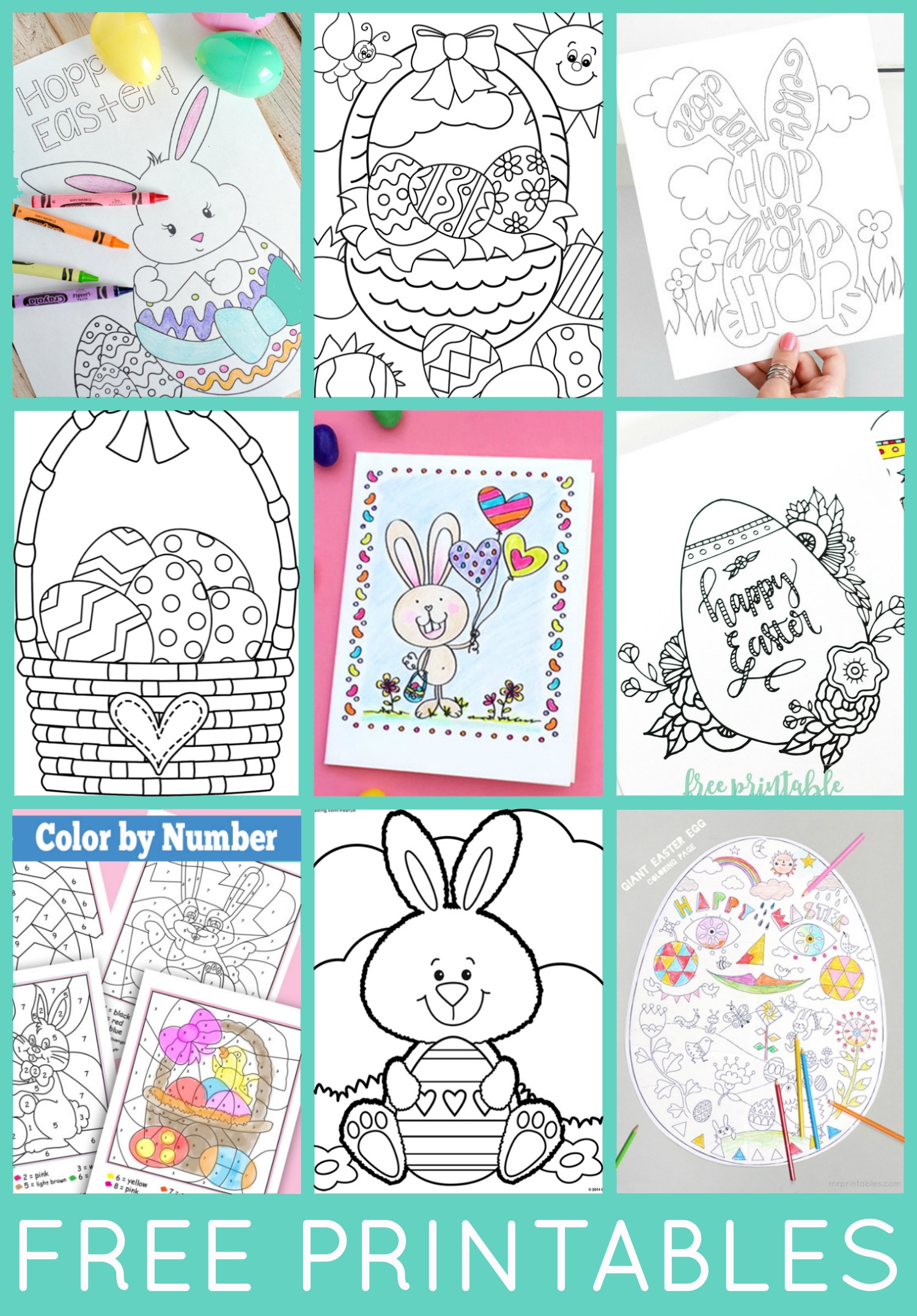Free Easter Coloring Pages - Happiness Is Homemade - Free Printable Easter Pages