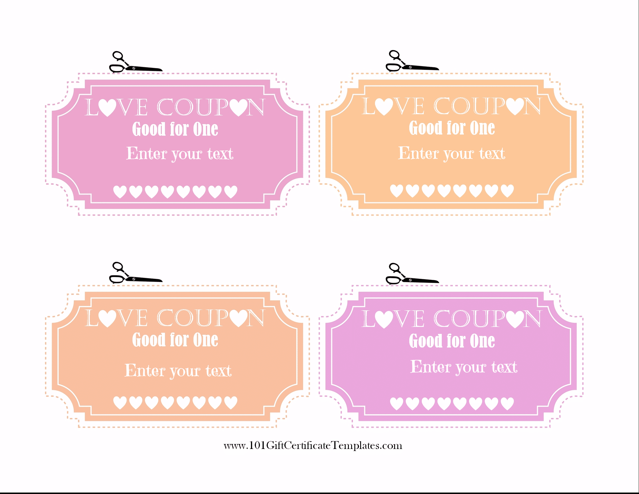 Free Editable Love Coupons For Him Or Her - Make Your Own Printable Coupons For Free
