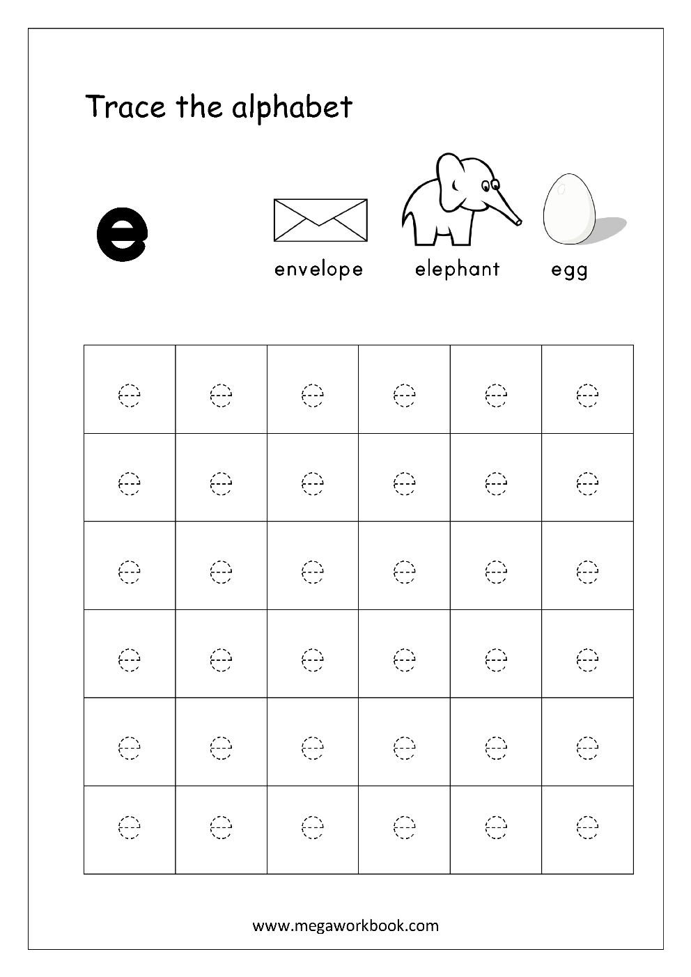 Free English Worksheets - Alphabet Tracing (Small Letters) - Letter - Free Printable Alphabet Tracing Worksheets For Kindergarten