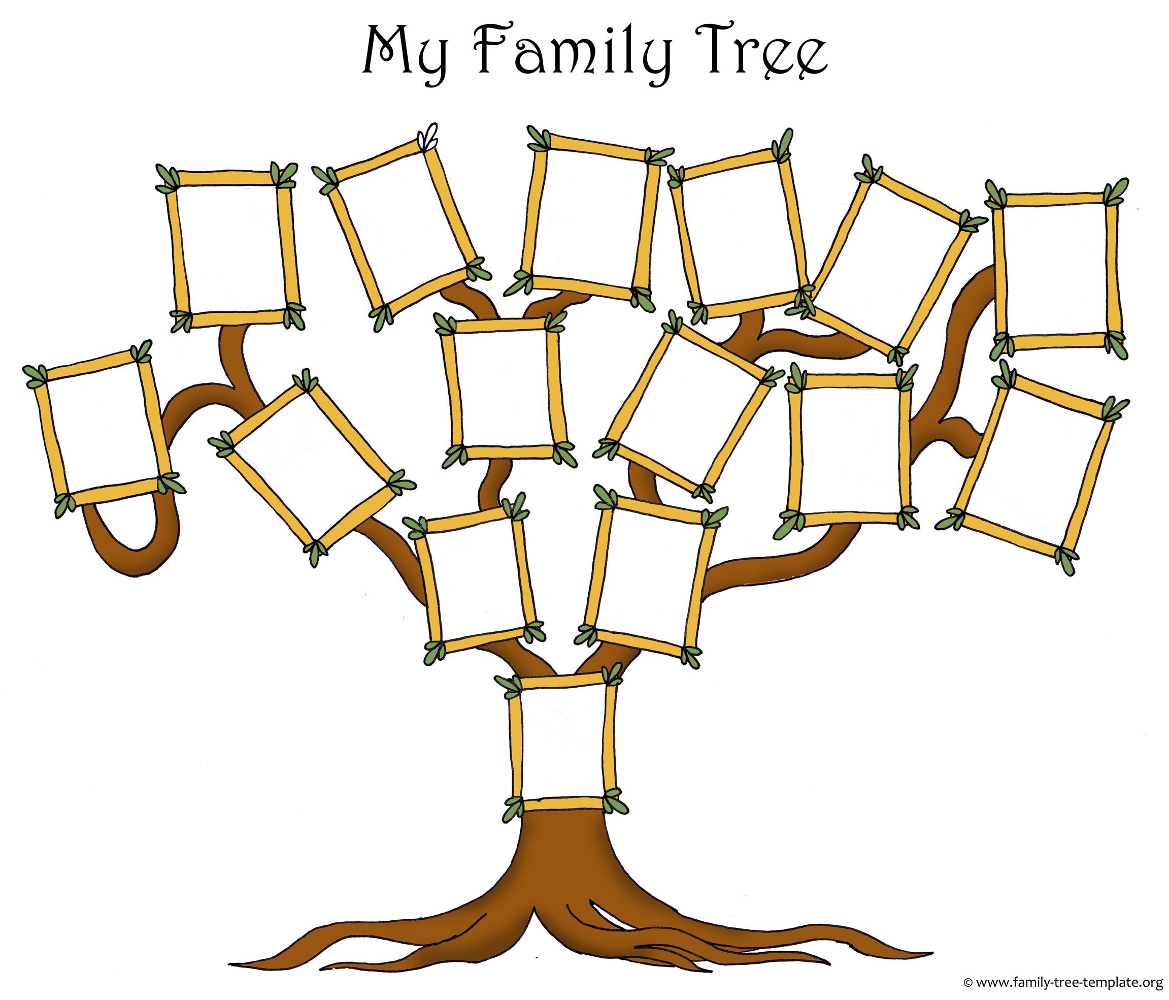 Free Family Tree Template Designs For Making Ancestry Charts - Free Printable Family Tree