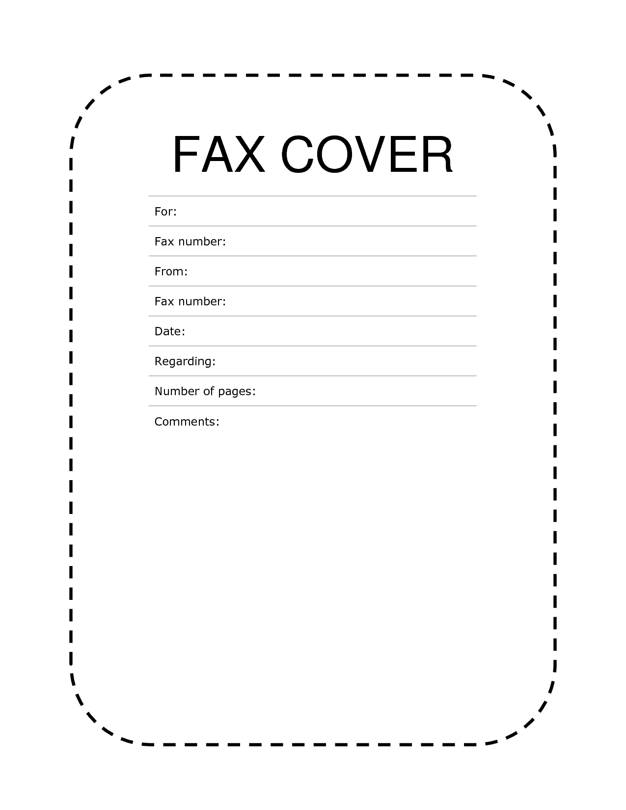 Free]^^ Fax Cover Sheet Template - Free Printable Fax Cover Page