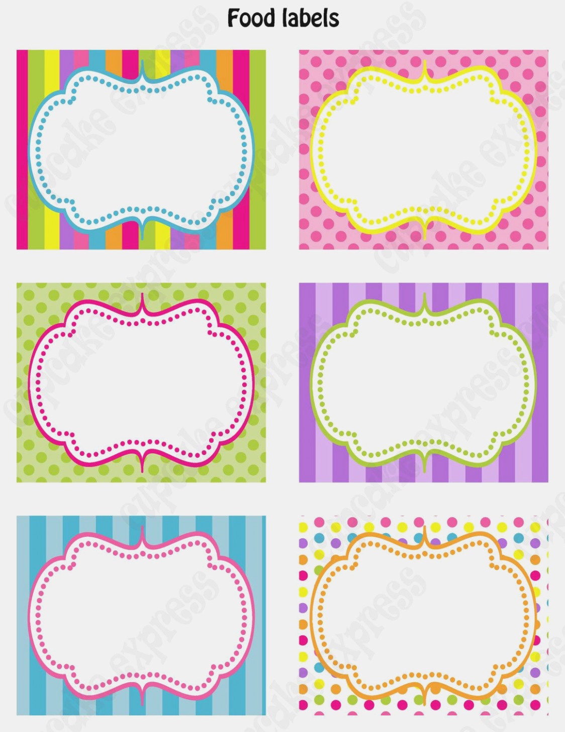 Free Printable Food Tags For Buffet Free Printable