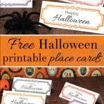 Free Halloween Printable Place Cards!   La Carterie De Juliette   Free Printable Halloween Place Cards