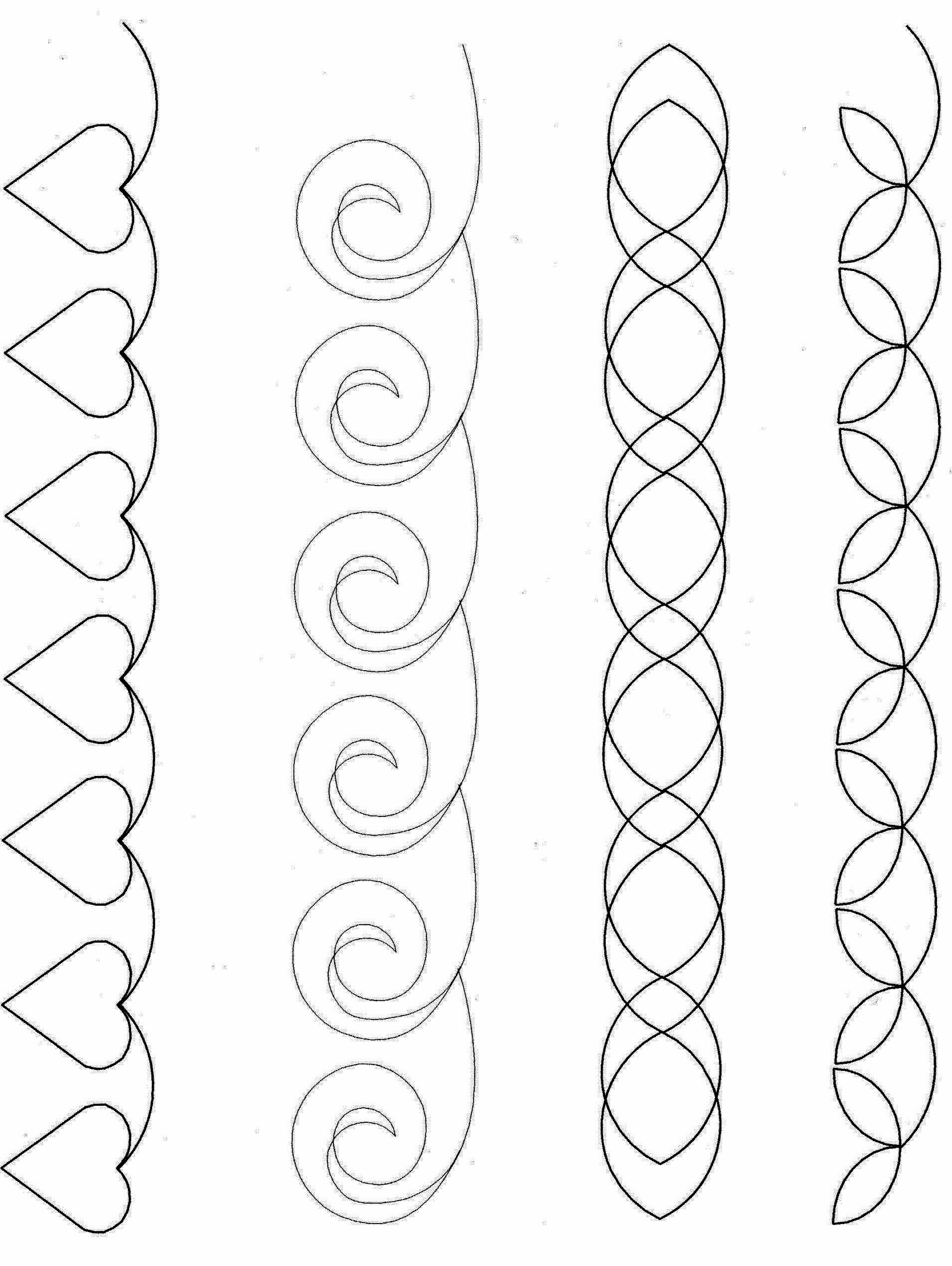 Printable Continuous Line Quilting Patterns Easy Free Motion Free 