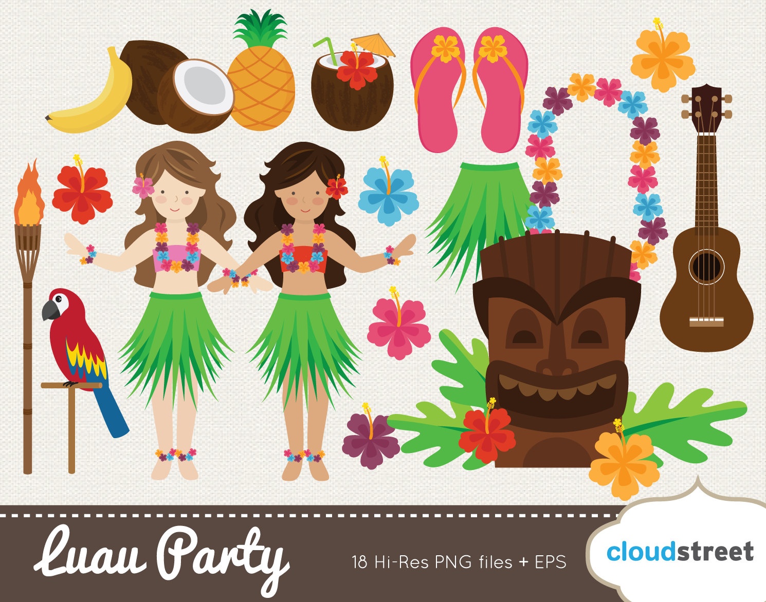 Free Hawaii Cliparts, Download Free Clip Art, Free Clip Art On - Free Printable Luau Clipart