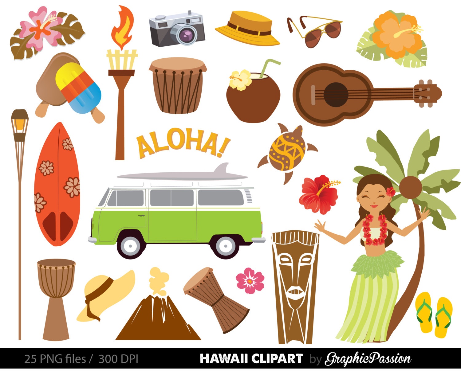 Free Hawaiian Cliparts, Download Free Clip Art, Free Clip Art On - Free Printable Luau Clipart