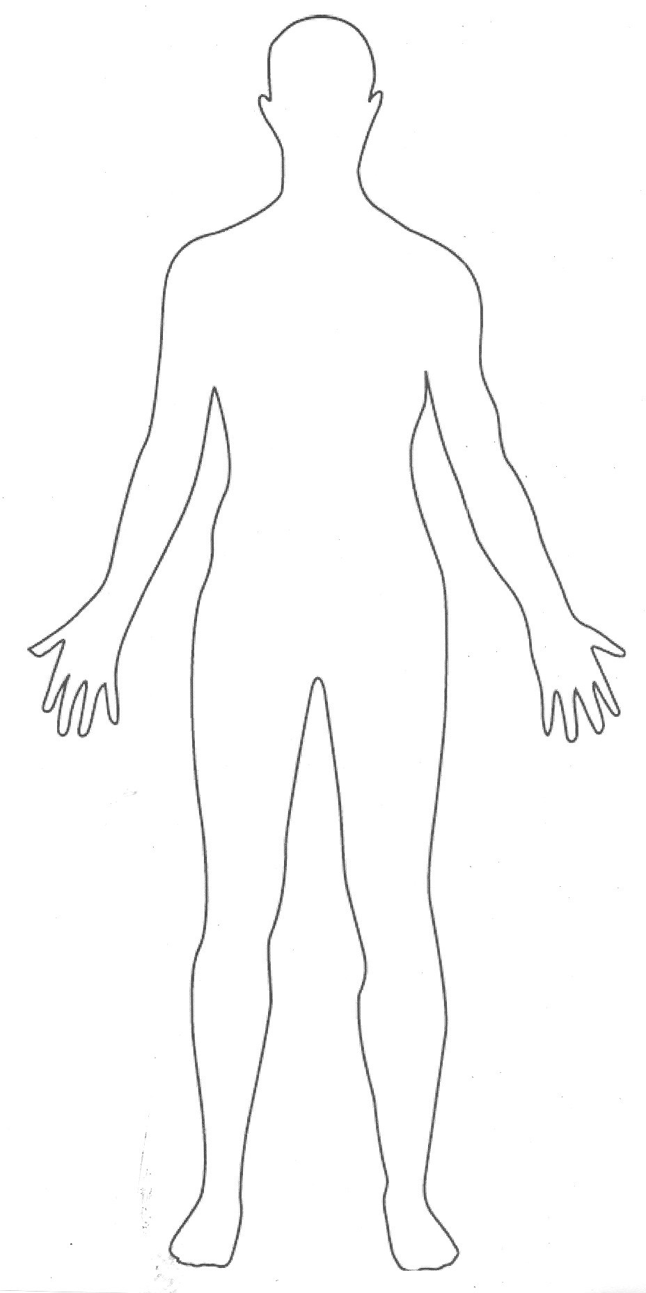 Free Human Outline Template, Download Free Clip Art, Free Clip Art - Free Printable Human Body Template