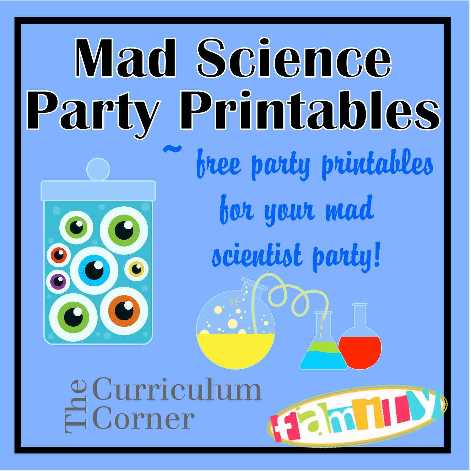 Free Printable Science Birthday Party Invitations Free Printable